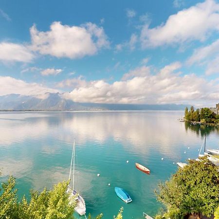 Lakefront Apartment With Exceptional View Territet Kültér fotó