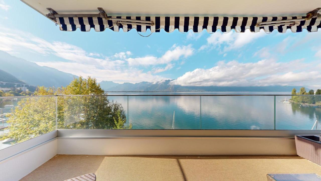 Lakefront Apartment With Exceptional View Territet Kültér fotó