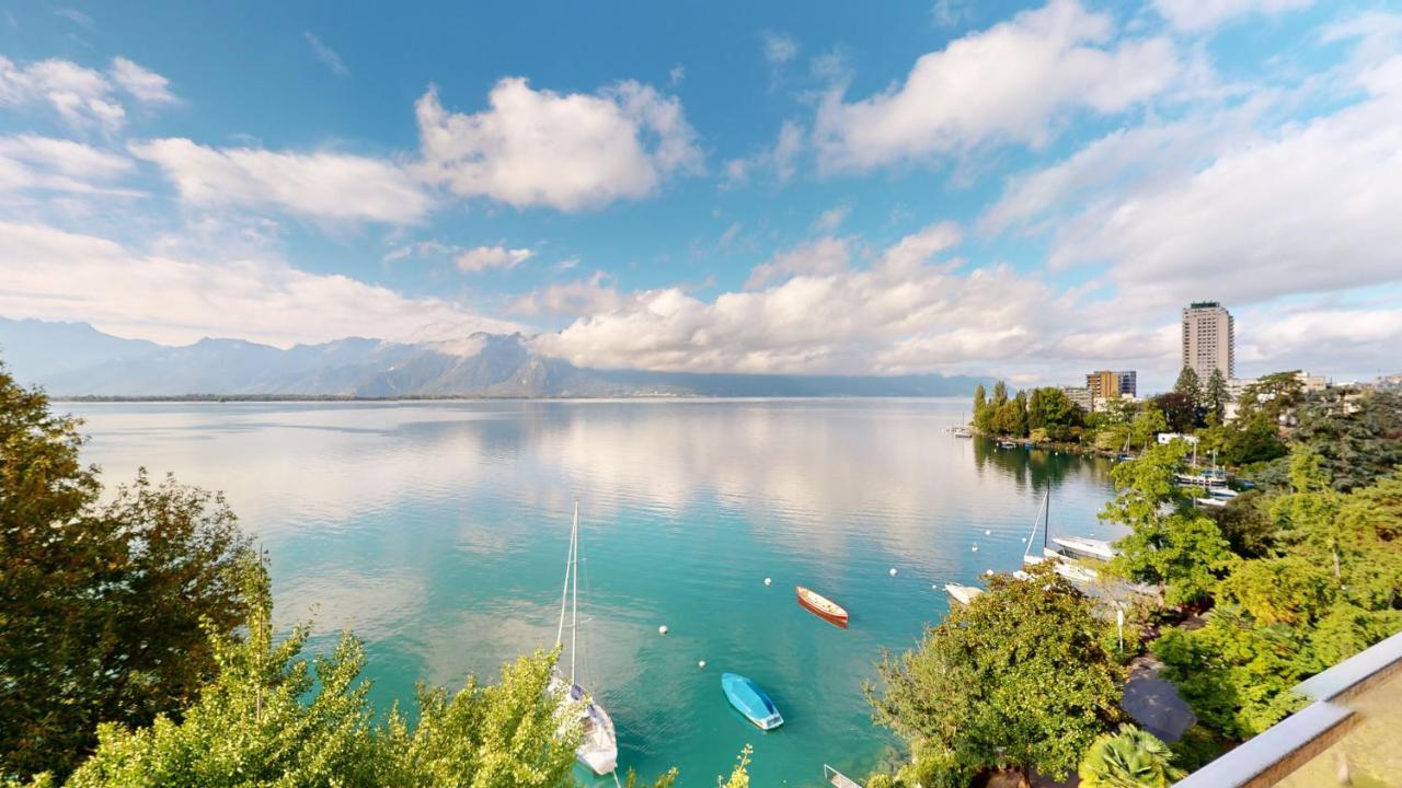 Lakefront Apartment With Exceptional View Territet Kültér fotó